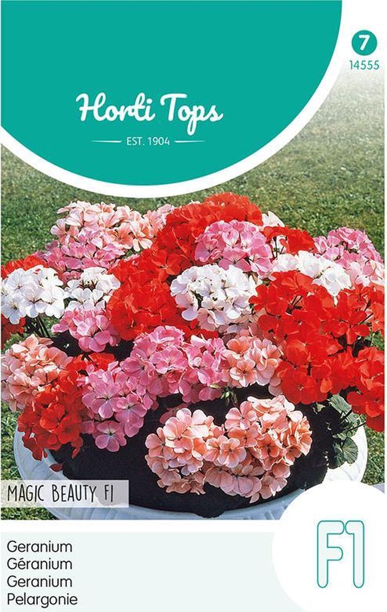 Hortitops - Geranium Bloemzaad - Magic Beauty - Gemengd