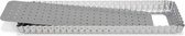 quichevorm geperforeerd 35 x 11 cm staal zilver