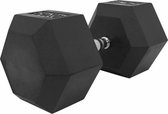 Gorilla Sports Dumbell - 50 kg - Gietijzer (rubber coating) - Hexagon