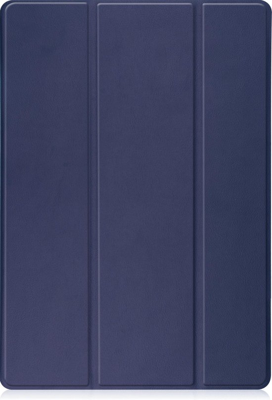 Samsung Tab S7 FE Case Luxe Case Book Case With Cutout S Pen - Samsung Galaxy Tab S7 FE 12,4 pouces - Blauw foncé
