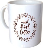Mok Wit - But First Coffee - 300ml
