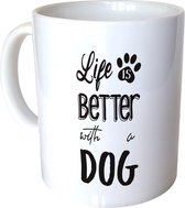 Mok Wit - Life Is Better With a Dog - 300ml