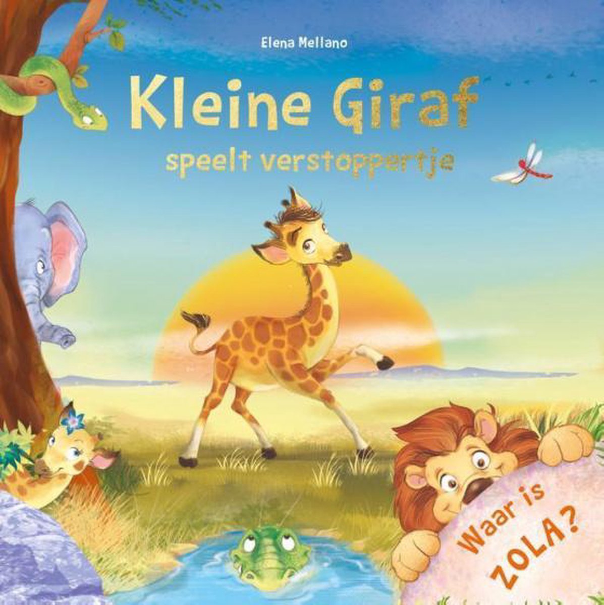 kinderboek Kleine giraf speelt verstoppertje