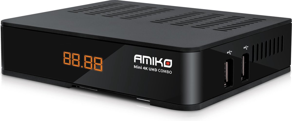 Amiko Mini 4K UHD COMBO  Satelliet ontvanger S2X en T2C met Interne kaartlezer - Amiko