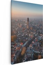 Artaza Peinture Sur Toile Utrecht Depuis Les Airs - 80x120 - Groot - Photo Sur Toile - Impression Sur Toile