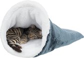 TRIXIE Paul zachte tas - ø 40 × 60 cm - Blauw en wit - voor kittens