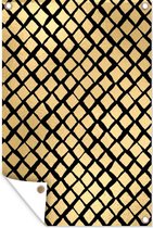 Décoration murale Motifs - Diamant - Or - 120x180 cm - Affiche jardin