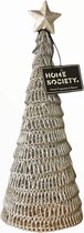 Home Society - Kerstboom - Metaal - Zilver - 27,5 cm