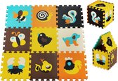 Moby-System Vloerpuzzel Puzzelmat puzzeltegels - Puzzeltapijt Vloerpuzzels Kruiptmat - Foam Baby Dieren 0 1 2 3 4 jaar +