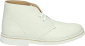 Clarks DESERT BOOT 2 - Volwassenen VeterlaarzenHalf-hoge schoenen - Kleur: Wit/beige - Maat: 37