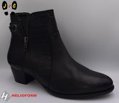Helioform dames enkellaarsje, H239 zwart, Maat 40