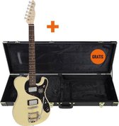 Richwood - Buckaroo Deluxe - Elektrische Gitaar - Gitaar voor volwassenen - Snow White - REG-375-SWH - Master Series