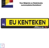 Ford Focus ST kentekenplaathouder/nummerplaathouder - Belgische en Nederlandse kentekens