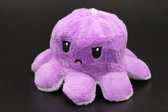 Octopus Knuffel Mood – Omkeerbaar - TikTok Hype 2021 – Verschillende Kleuren – Blij en Boos - Sleutelhanger - Mix - Paars