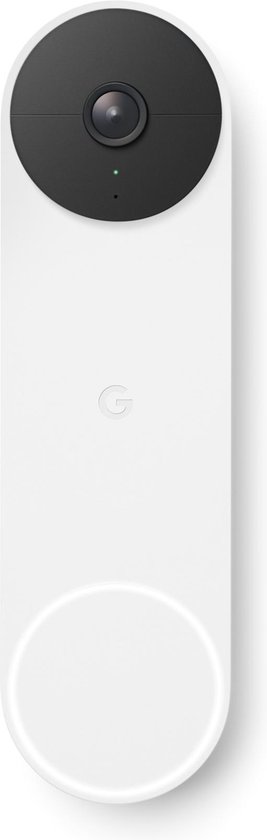 Google Nest Cam Deurbel + Beveiligingscamera - Batterijvoeding - Wit - Draadloos - Google Nest