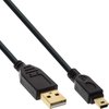 USB Mini B naar USB-A kabel - USB2.0 - tot 1A / wit - 0,50 meter