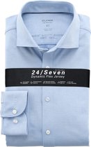 OLYMP Level 5 24/Seven Body Fit - Overhemd Voor Heren - Lichtblauw - Strijkvriendelijk - Boordmaat: 43/3XL