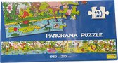 Puzzel Panorama jungle - Kinderpuzzel 120 stuks - 1750 x 200 mm - dieren
