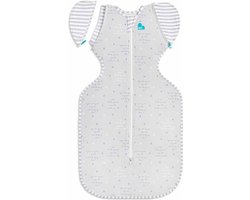 Love to Dream™ Babyslaapzak Swaddle Up™ - Inbakeren afbouwen - Baby 4-6 maanden - 6-8.5 kg - Zomer - Grijs