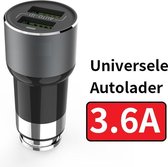 Dubbele USB Auto Oplader 12V / 24V Sigarettenaansteker Poort Autolader - Twee poorten - Voor iPhone & Samsung Snellader