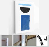 Set of Abstract Hand Painted Illustrations for Postcard, Social Media Banner, Brochure Cover Design or Wall Decoration Background - Modern Art Canvas - Vertical - 1906045969 - 50*4