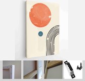 Abstract Illustration in Minimal Style for Wall Decoration Background. Mid century modern minimalist art print - Modern Art Canvas - Vertical - 1874434306 - 115*75 Vertical