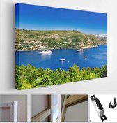 Itsallcanvas - Schilderij - Island Lokrum Near Dubrovnik Croatia Art Horizontal Horizontal - Multicolor - 75 X 115 Cm