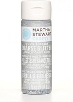 Martha Stewart - Verf 59ml coarse glitter Sterling