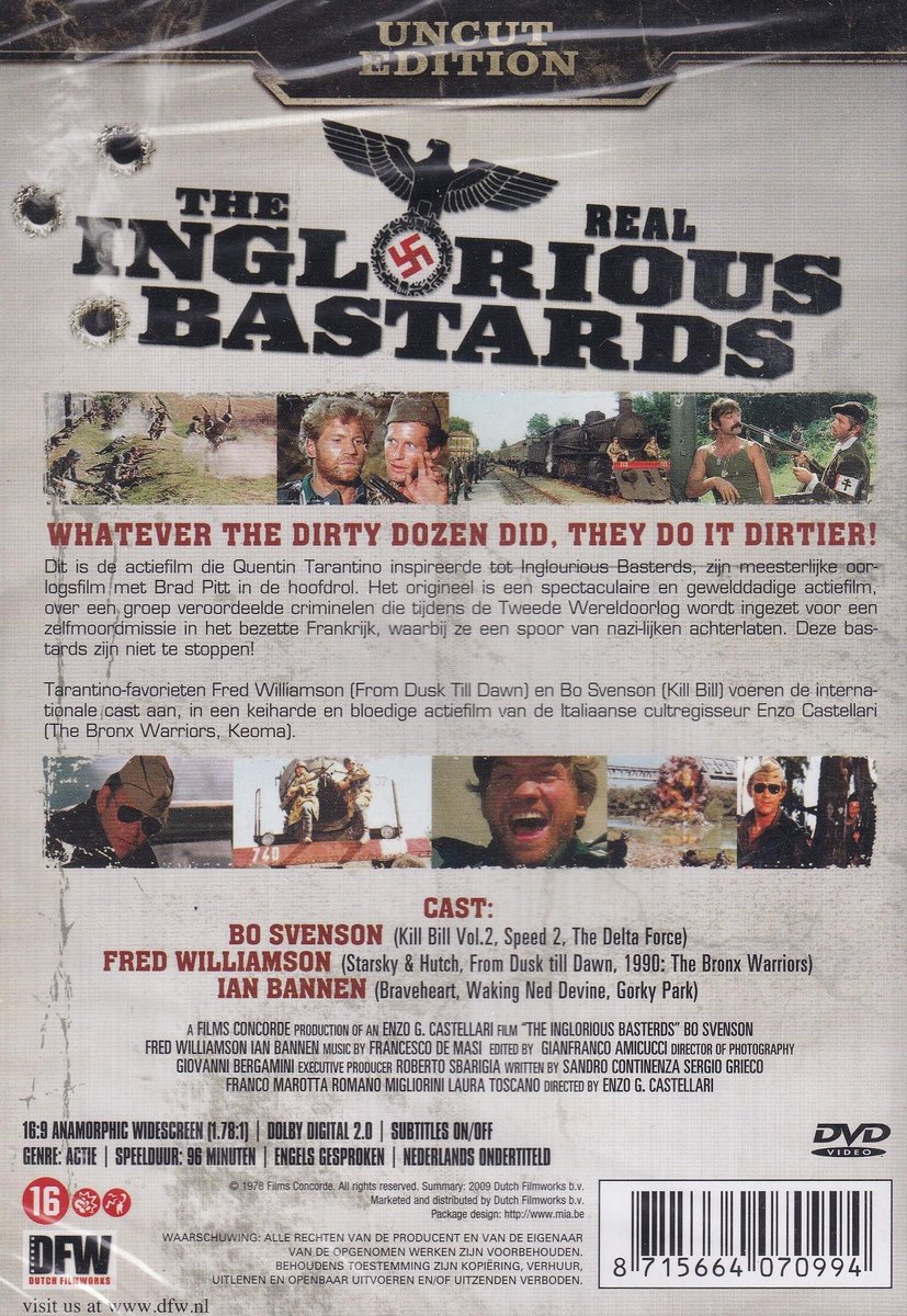 Real Inglorious Bastards, The (1978) (Dvd), Peter Hooten Dvd's bol