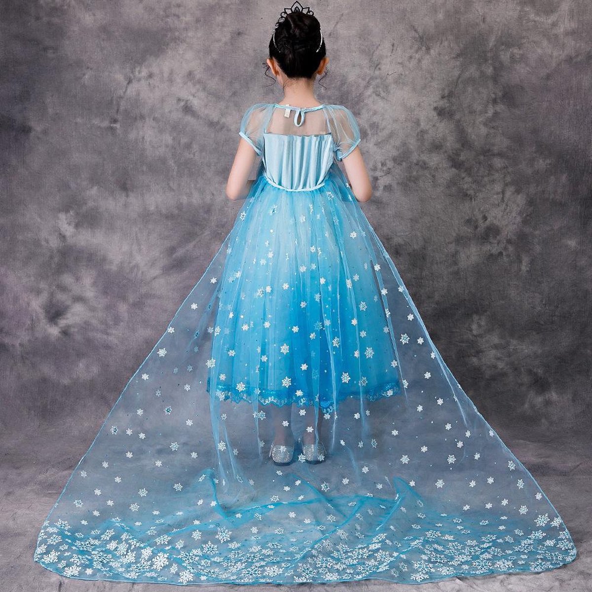 La Reine des Neiges - Robe Elsa - Robe Princesse - Taille 92/98 (100) -  Habillage