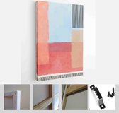 Set of Abstract Hand Painted Illustrations for Wall Decoration, Postcard, Social Media Banner, Brochure Cover Design Background - Modern Art Canvas - Vertical - 1962474115 - 80*60