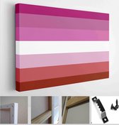 Sexual identity pride flags set, LGBT symbols. Flag gender sexe gay, transgender, bisexual, lesbian and others - Modern Art Canvas - Horizontal - 1681461886 - 50*40 Horizontal