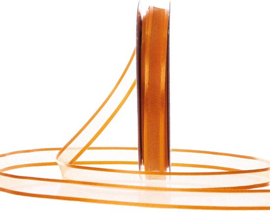 URROMA Organza lint met satijnen rand, 1 rol paarse pure linten voor ambachten geschenkmanden inpakken pure organza bedrade lint voor bruiloft boeket verpakking decoratie, 10 Yards
