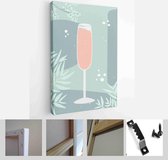 Abstract still life in pastel colors posters. Collection of contemporary art - Modern Art Canvas - Vertical - 1723909417 - 50*40 Vertical
