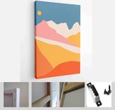Abstract coloful landscape poster collection. Set of contemporary art print templates. Nature backgrounds for your social media - Modern Art Canvas - Vertical - 1812956872 - 80*60