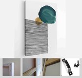Set of creative minimalist hand painted illustrations for wall decoration, postcard or brochure cover design - Modern Art Canvas - Vertical - 1819663271 - 40-30 Vertical