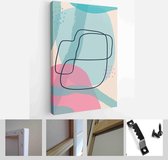 Abstract minimalistic cover geometric pattern background. Colorful design for flyer, brochure, poster, wall decoration - Modern Art Canvas - Vertical - 1821954674 - 115*75 Vertical