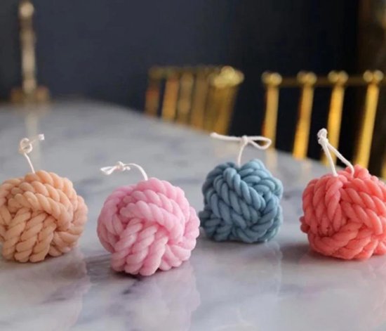 Moule en Siliconen boule de laine - fabriquez vos propres bougies - moule à  bougie 