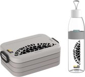 Mepal Broodtrommel medium – Drinkfles 500ml - Grijs - Offroad Only - 4x4 Offroad