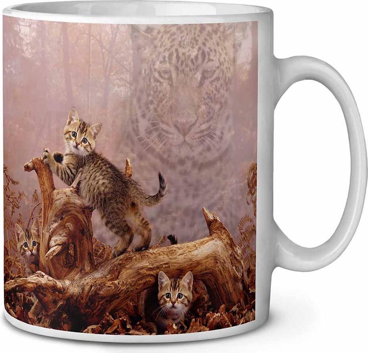 Kitten + Luipaard Koffie-thee mok