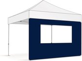 Zijwand 3m met raam – Easy up Professional | PVC gecoat polyester - Zandkleur