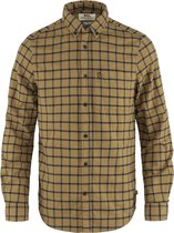 Fjällräven Övik Flannel Shirt Men - Outdoorblouse - Heren - Maat XXL - Buckwheat brown-dark navy