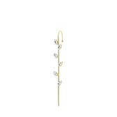 Goudkleurige byoux earcuff met steentjes