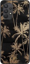 Samsung A32 4G hoesje - Palmbomen | Samsung Galaxy A32 4G case | Hardcase backcover zwart