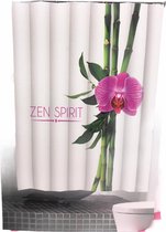 Sterk - Douchegordijn - Badkamer Accessoires met 12 Ringen - 180x200 cm - Zen Spirit - 100% Polyester