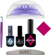 GUAPÀ® GELLAK STARTERSPAKKET | Led Lamp gelnagels | Gellak Set | Pink Gellaç | Gellak Roze | Sun Kissed