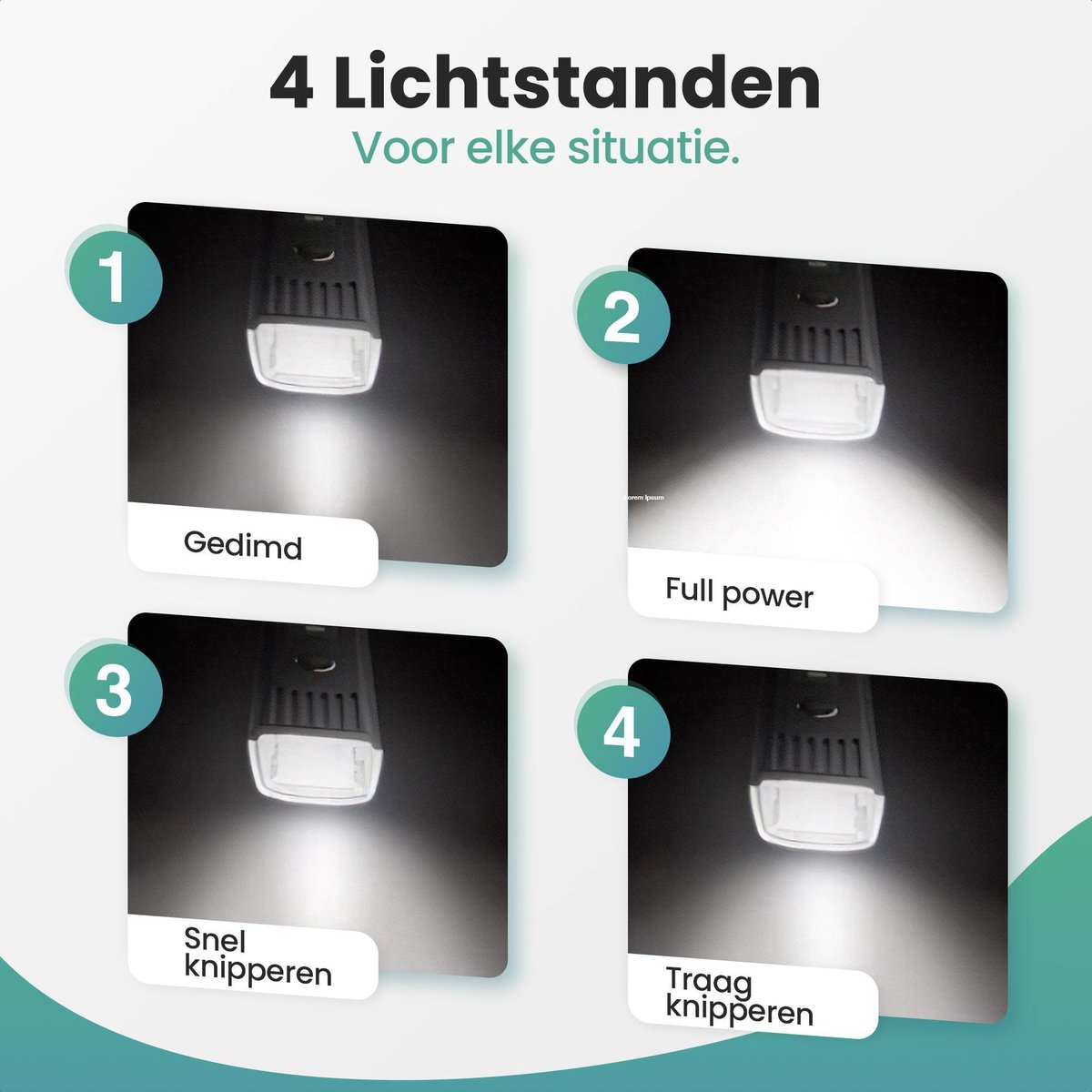 Eagle LED Fietsverlichting set - USB Oplaadbaar Fietslicht thumbnail 3