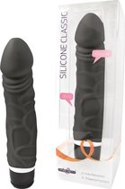 Seven Creations Vibrator Love Toy Silicone Classic Vibe black - medium Zwart