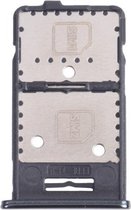 SIM-kaartlade + SIM-kaartlade + Micro SD-kaartlade voor Samsung Galaxy M31s SM-M317 (zwart)