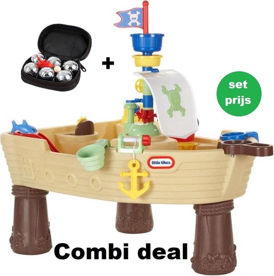 Voldoen verdrietig Situatie Piraat. Little Tikes Watertafel Piratenboot met extra mini Jeu de Boules  setje. Pirate. | bol.com